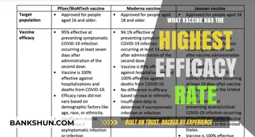 Exploring the Top-Performing Vaccines: Efficacy Rates Compared