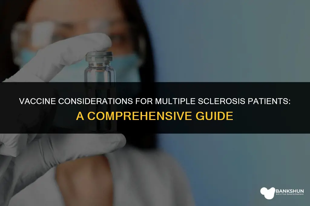 what vaccine is contraindicated in multiple sclerosis