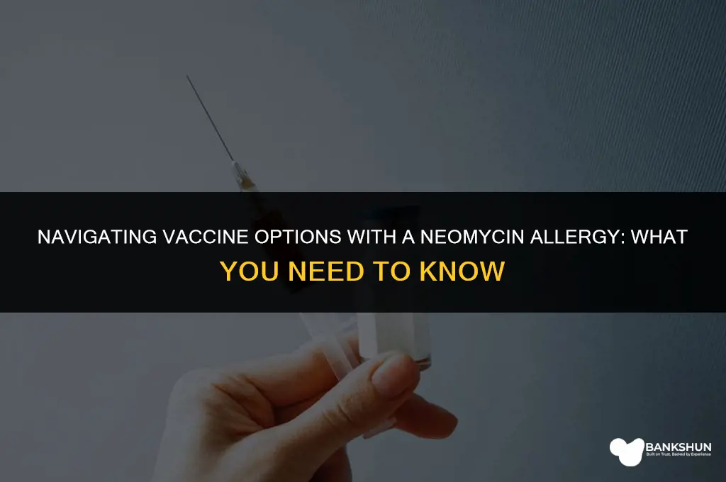what vaccine is contraindicated with neomycin allergy