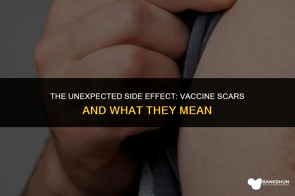 what vaccine left big scar on arm