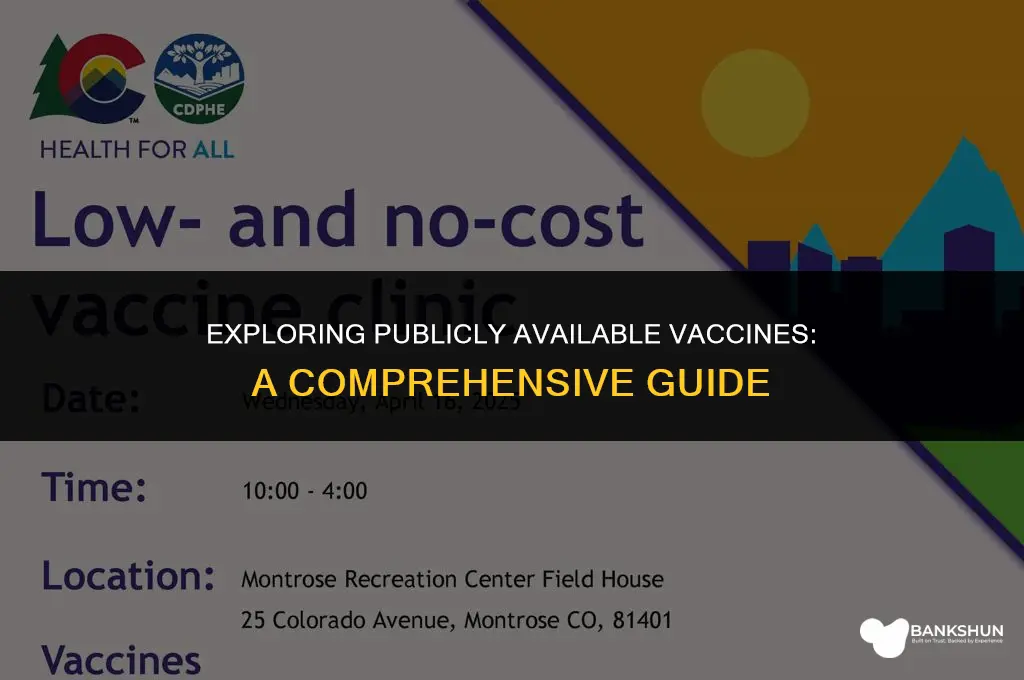 what vaccines are available to the public