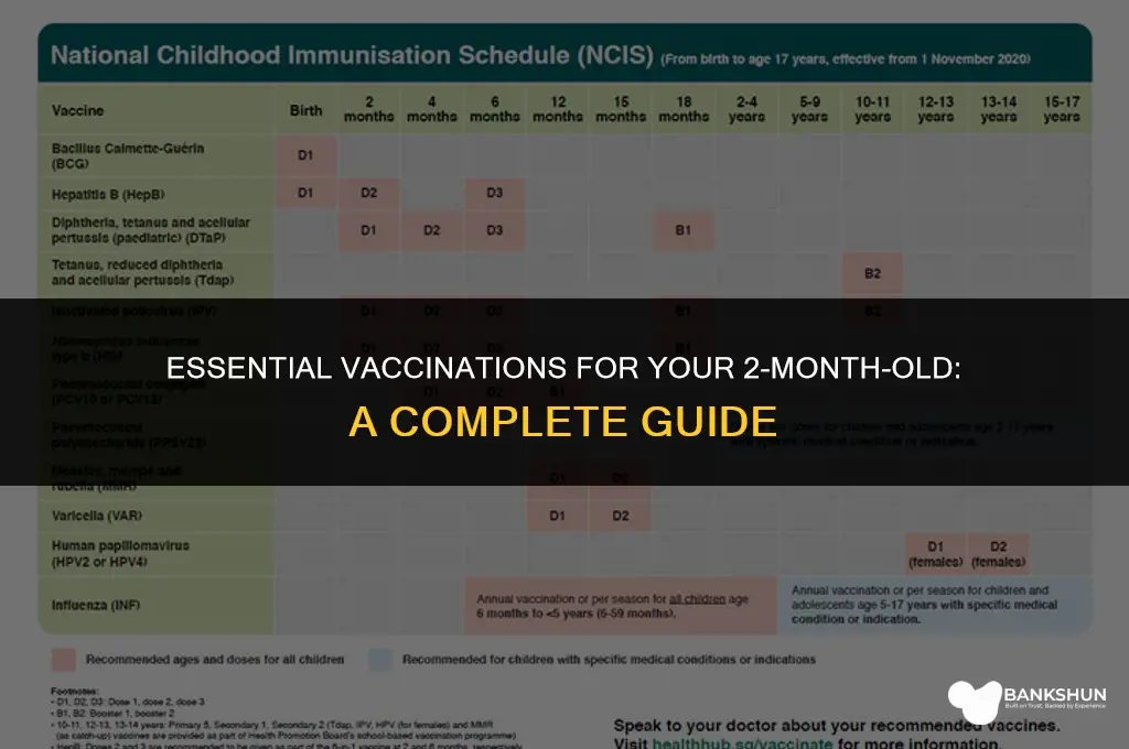 what vaccines are due at 2 months