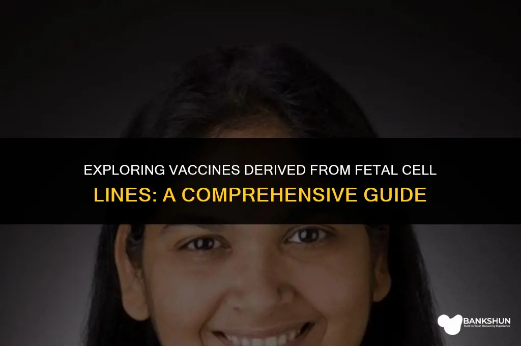 what vaccines are from fetal cell lines