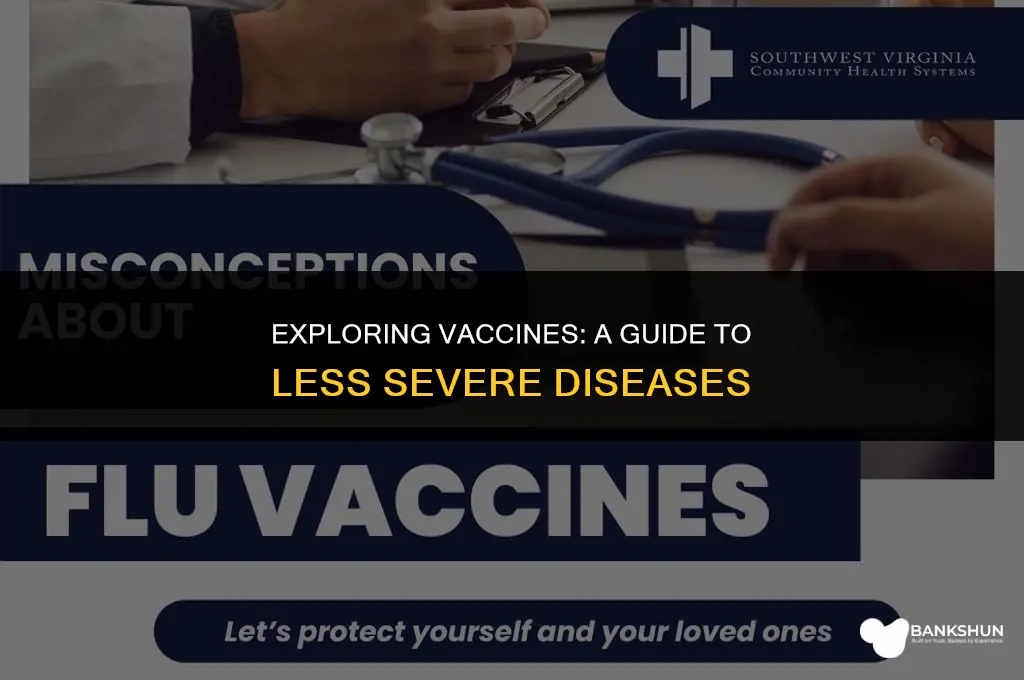 what vaccines are from less severe disease