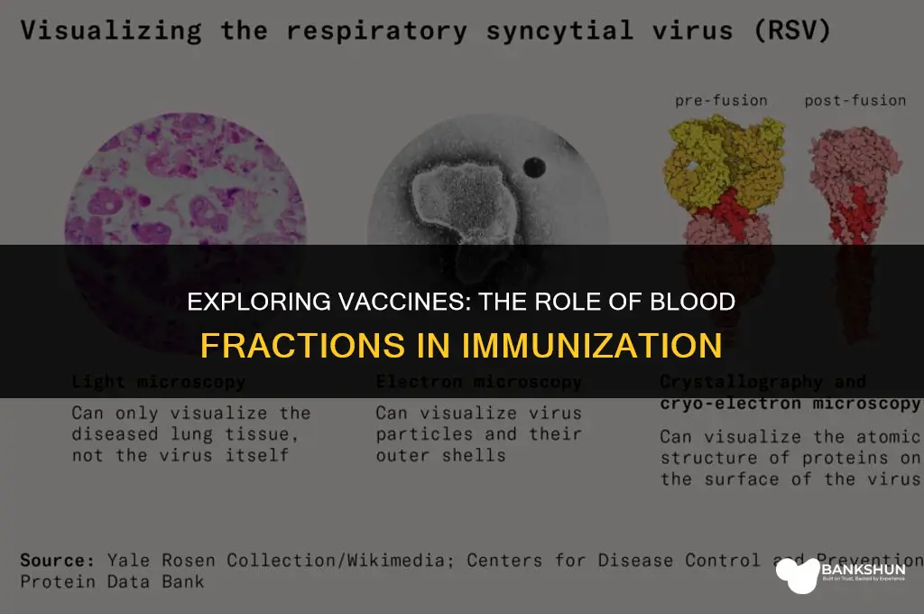 what vaccines are made from blood fractions