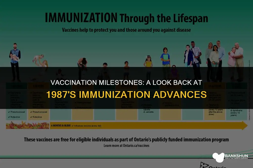 what vaccines did they do in 1987