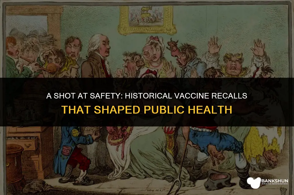 what vaccines have been recalled in history