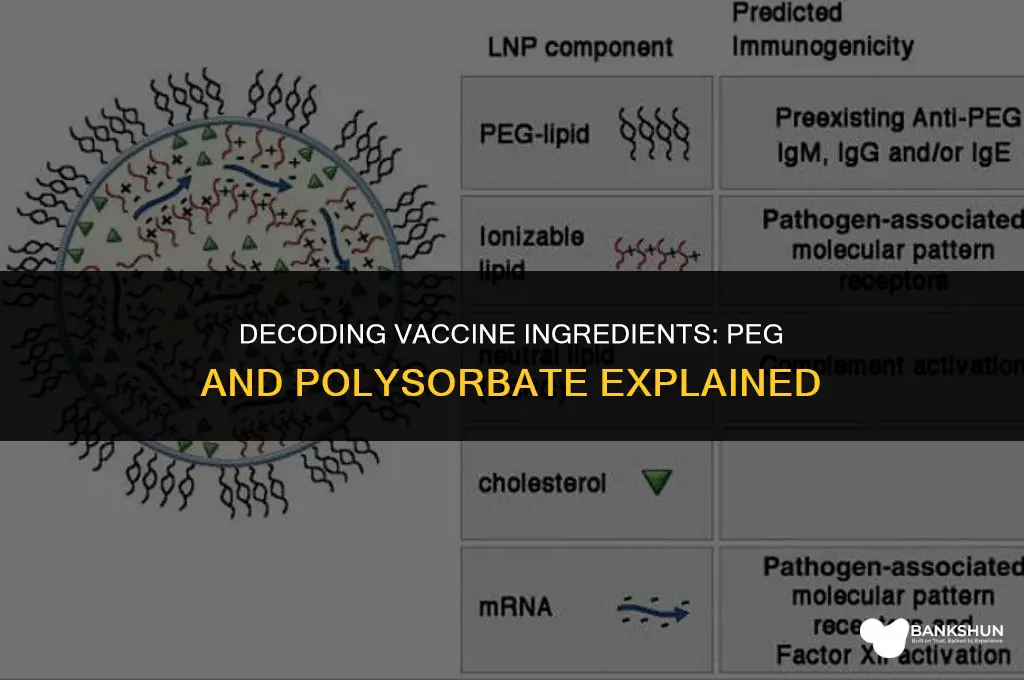 what vaccines have polyethylene glycol and polysorbate