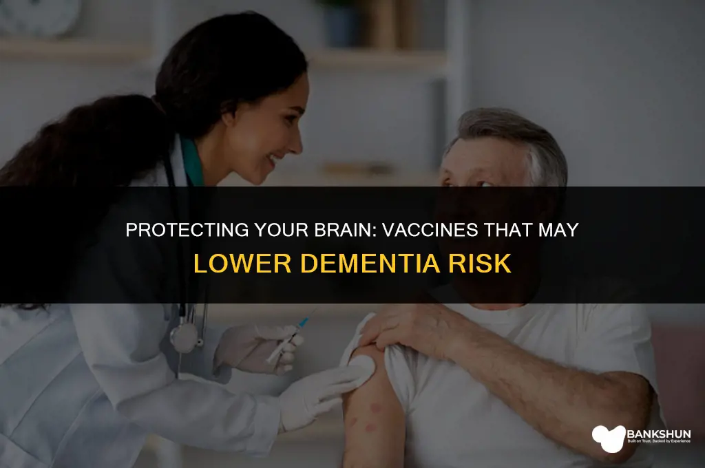 what vaccines lower the risk of dementia