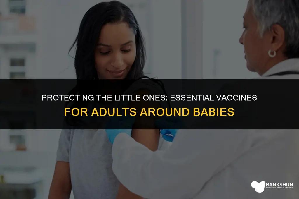 what vaccines should adylts around babies have