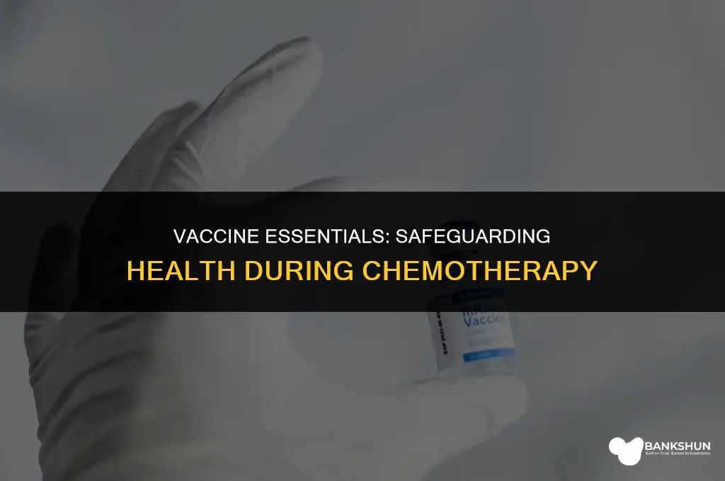 what vaccines should be held during chemotherapy