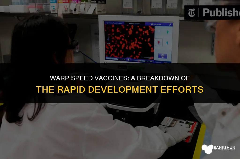 what vaccines were part of warp speed