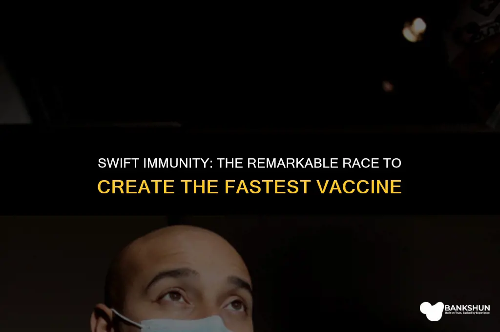 what was the fastest vaccine ever created