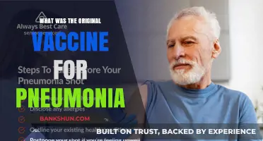 Unveiling the Origins: The First Pneumonia Vaccine Breakthrough