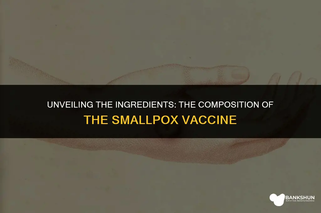 what was the smallpox vaccine made of