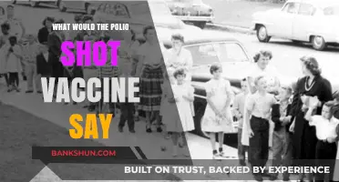 If Polio Vaccine Could Speak: A Shot's Untold Story
