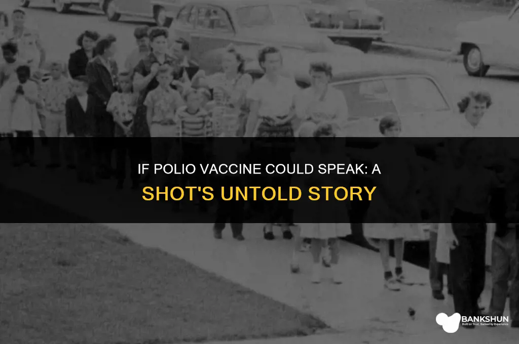 what would the polio shot vaccine say