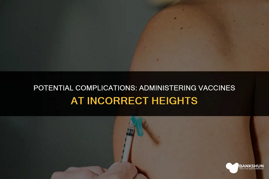 when a vaccine is administered too high