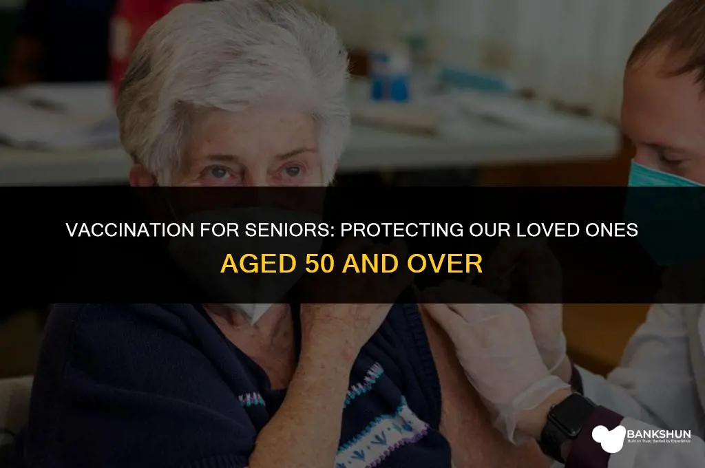 when are 50 and over being vaccinated