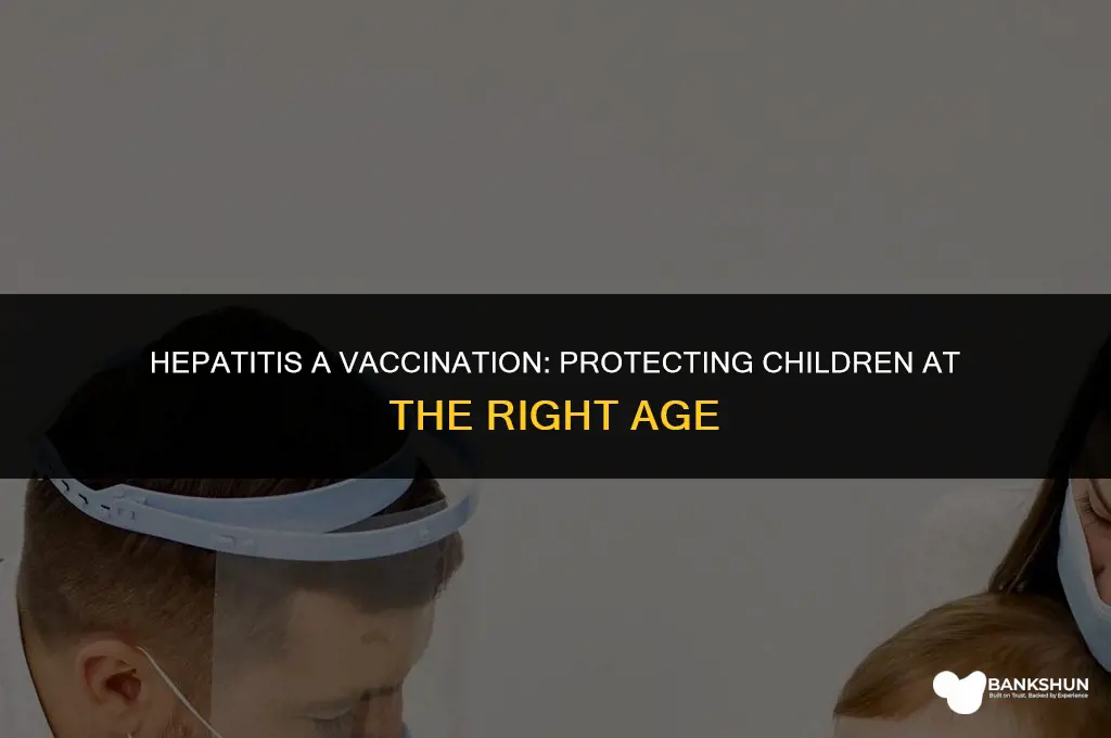 when are kids vaccinated for hepatits a