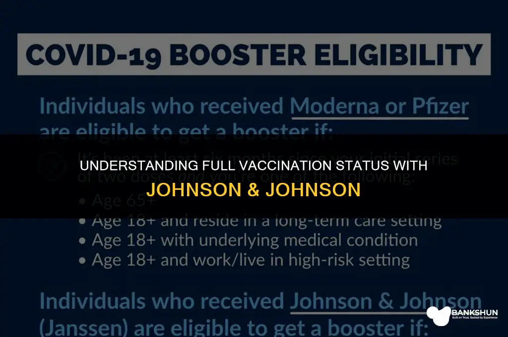 when are you fully vaccinated j&j