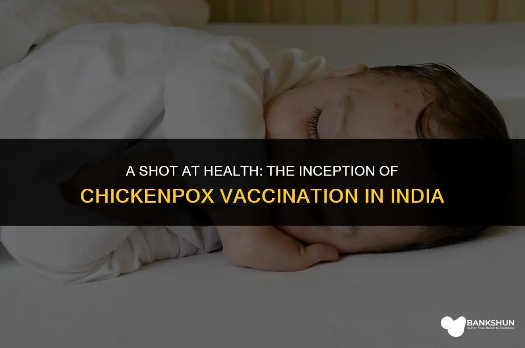 when chicken pox vaccine started in india