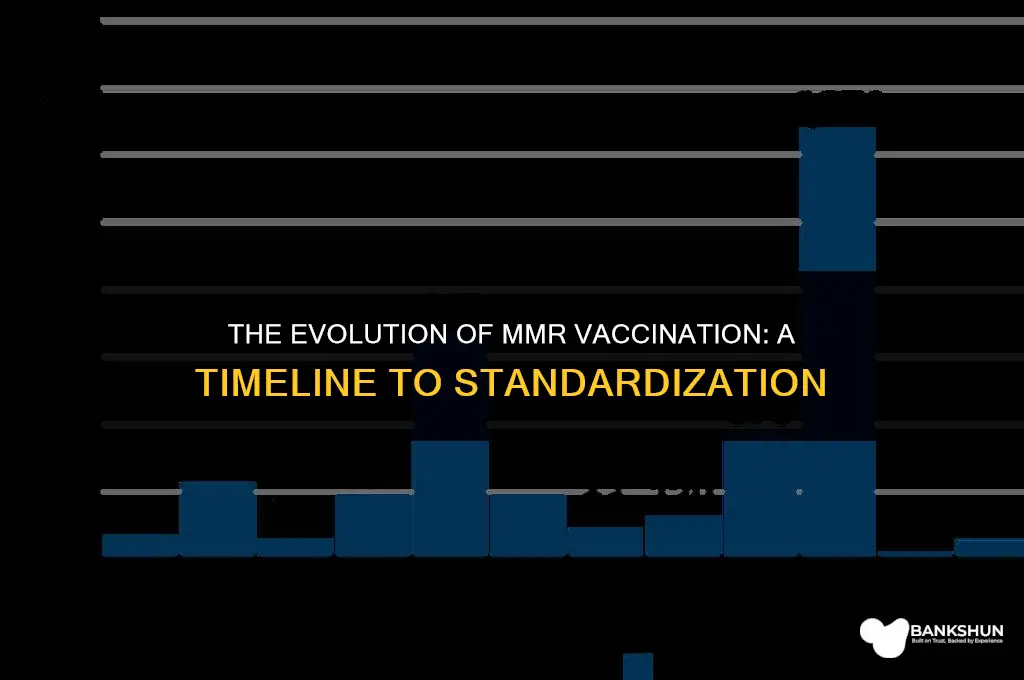 when did 2 mmr vaccinations become standard