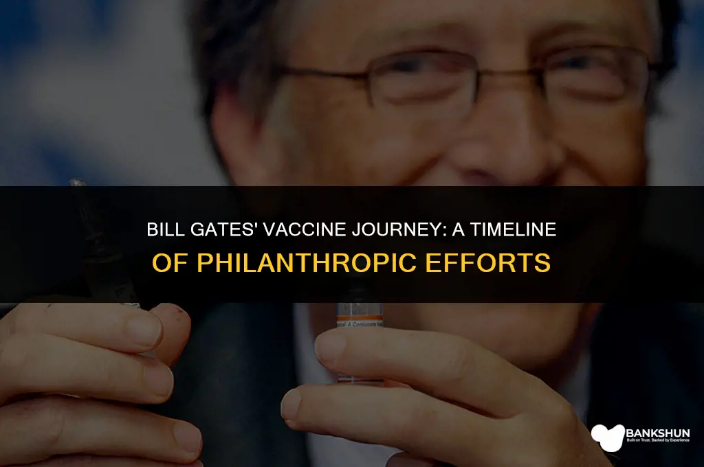 when did bill gates start making vaccines