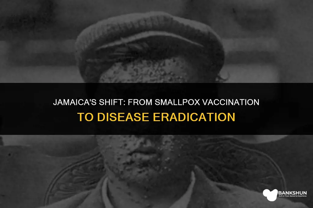 when did jamaica stop administering smallpox vaccine
