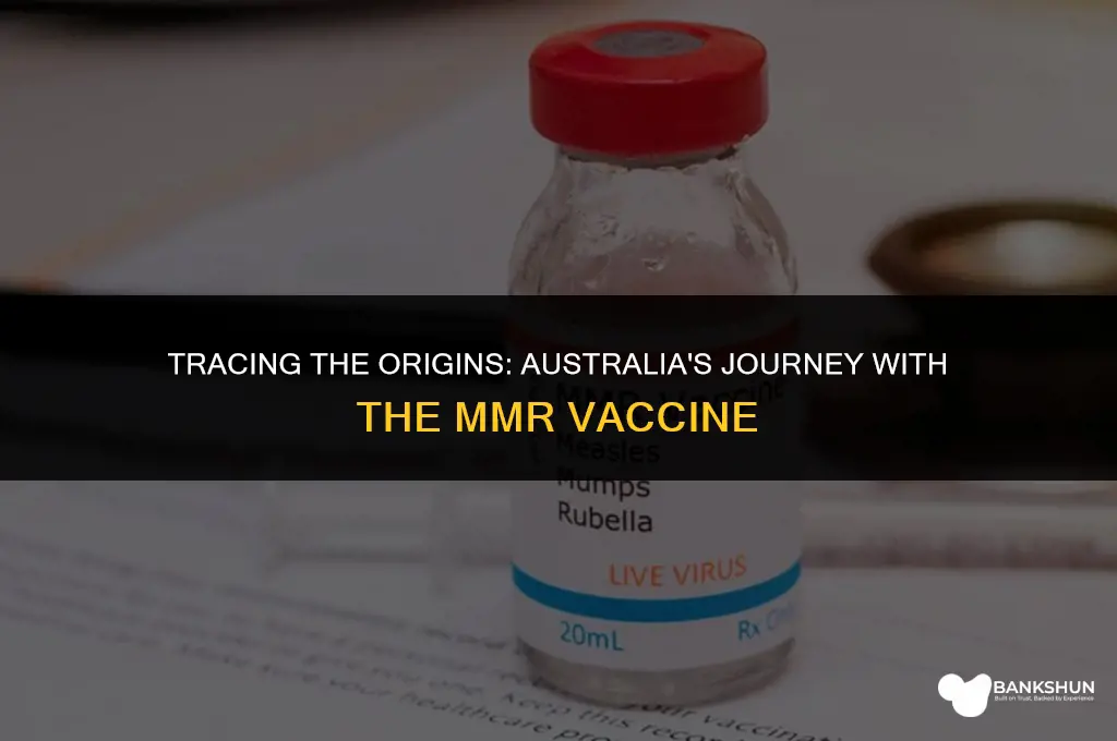 when did mmr vaccine start in australia