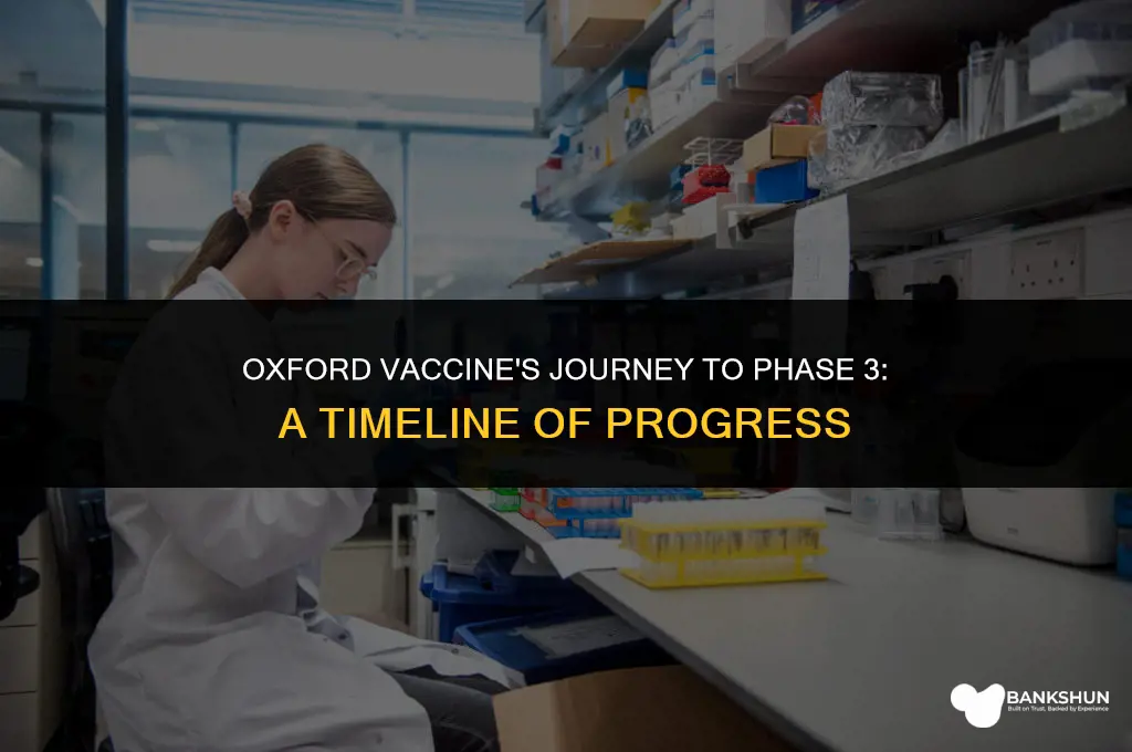 when did oxford vaccine started phase 3