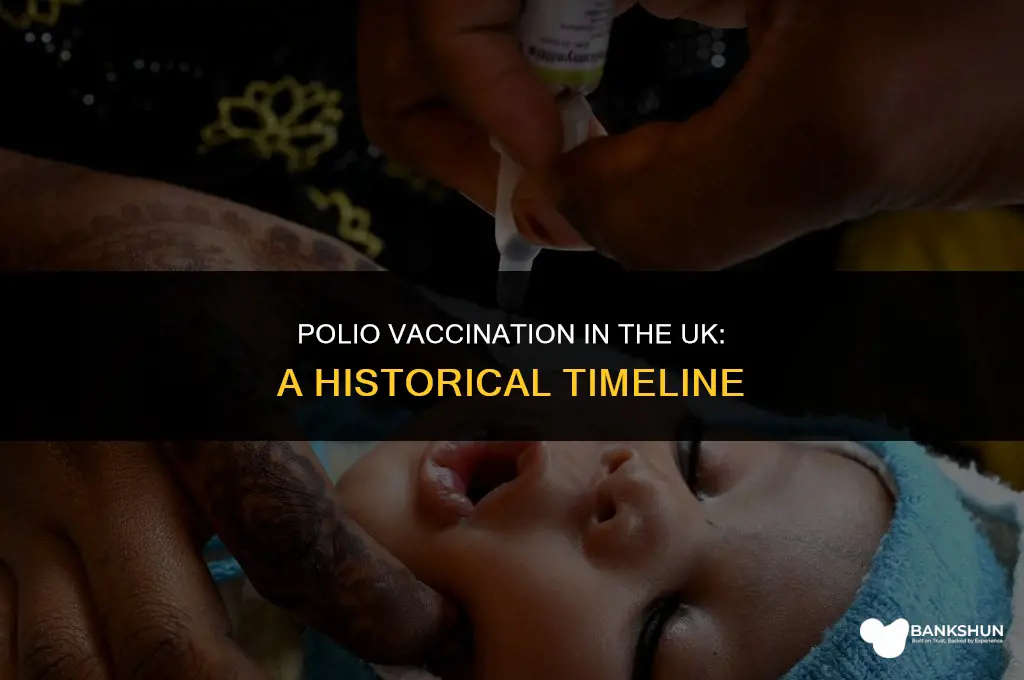 when did polio vaccination start in uk