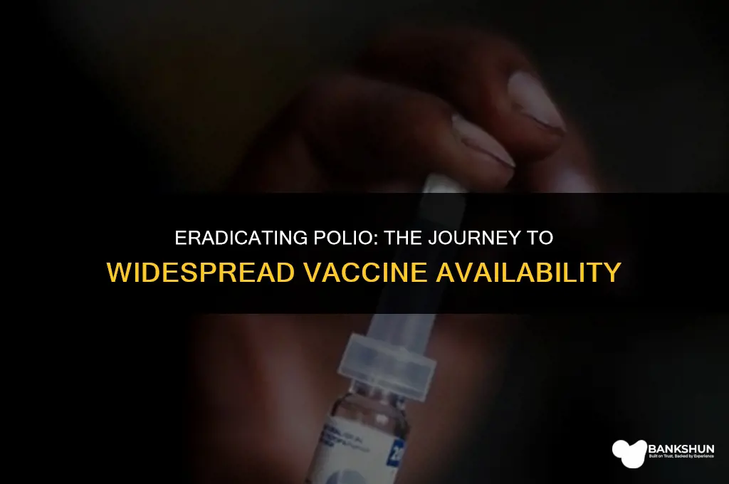 when did polio vaccine became widely available