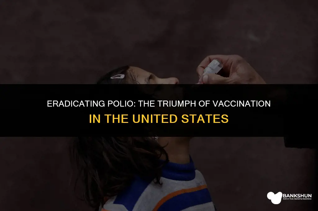 when did polio vaccine end in us