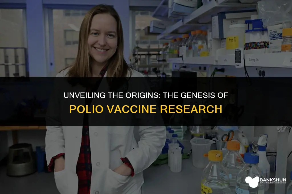 when did research on polio vaccine start