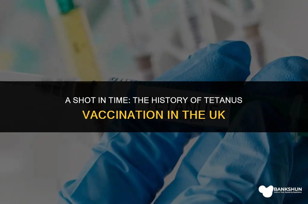 when did tetanus vaccination start in uk