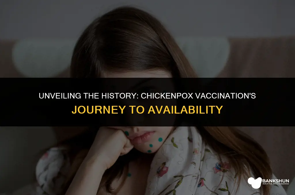 when did the chickenpox vaccination become available