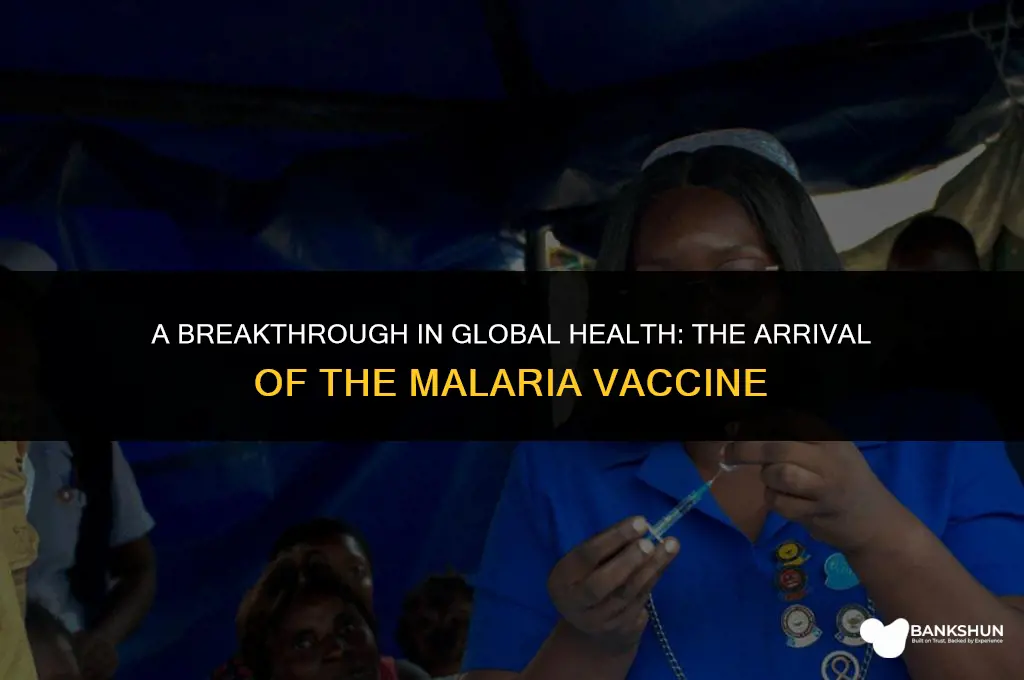 when did the malaria vaccine come out