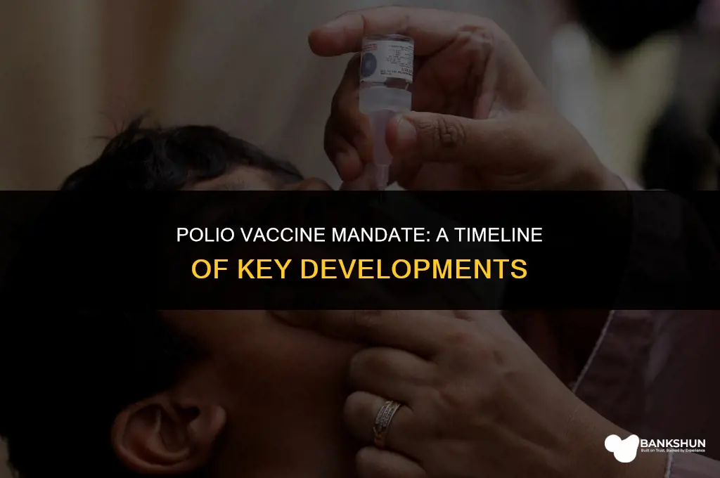when did the polio vaccine became mandatory