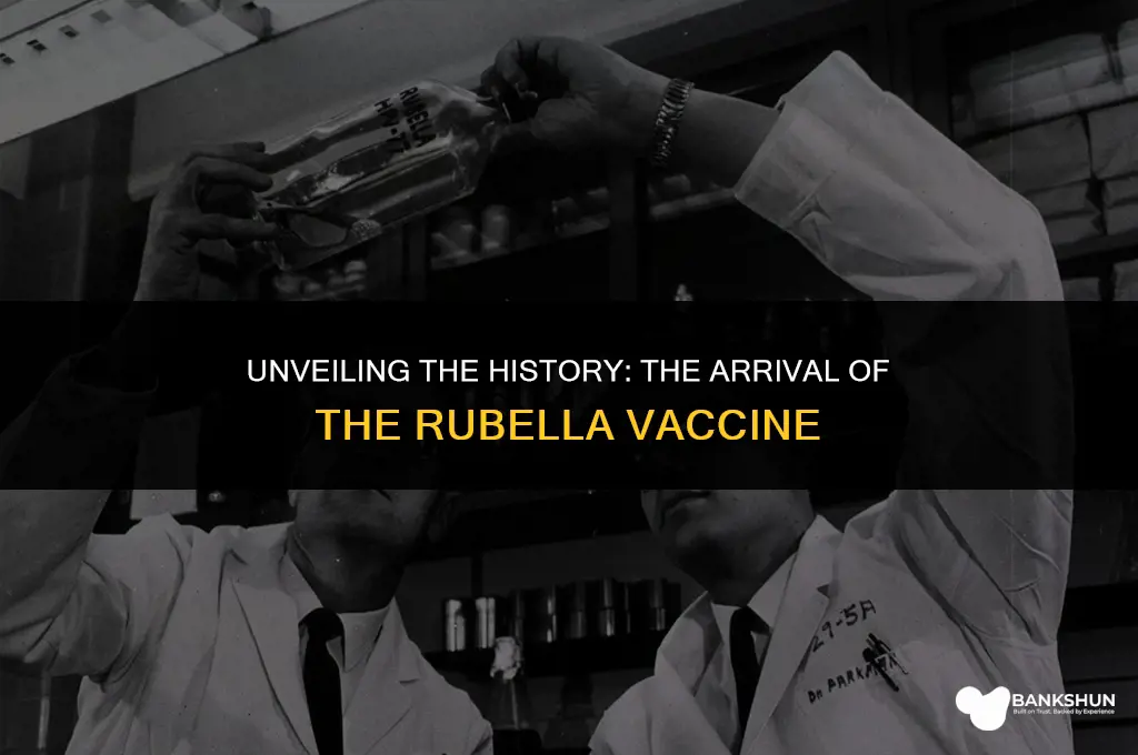when did the rubella vaccine came out