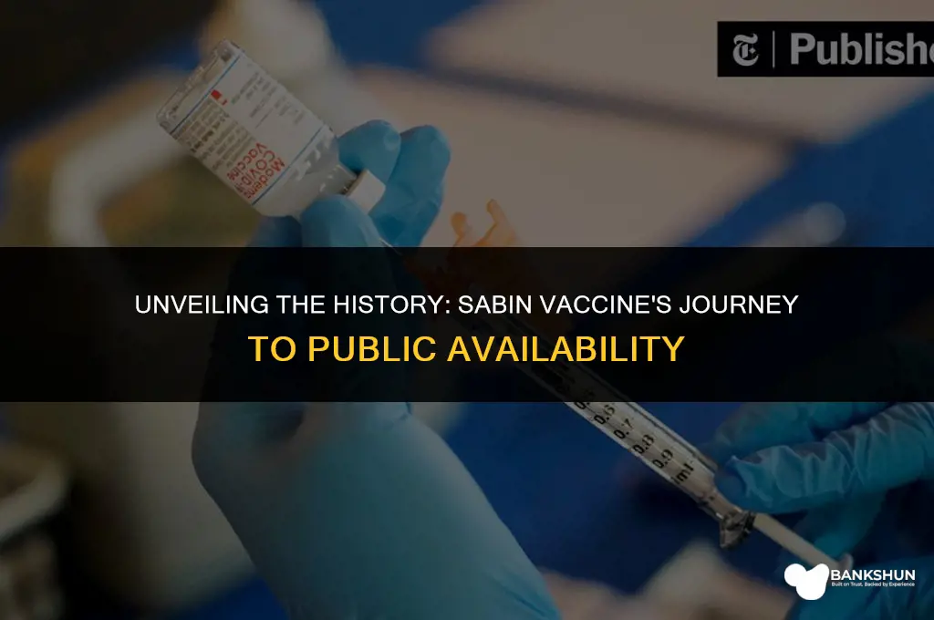 when did the sabin vaccine become available