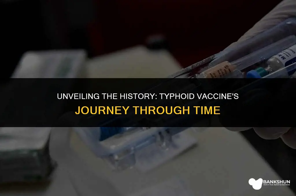 when did the typhoid vaccine come out