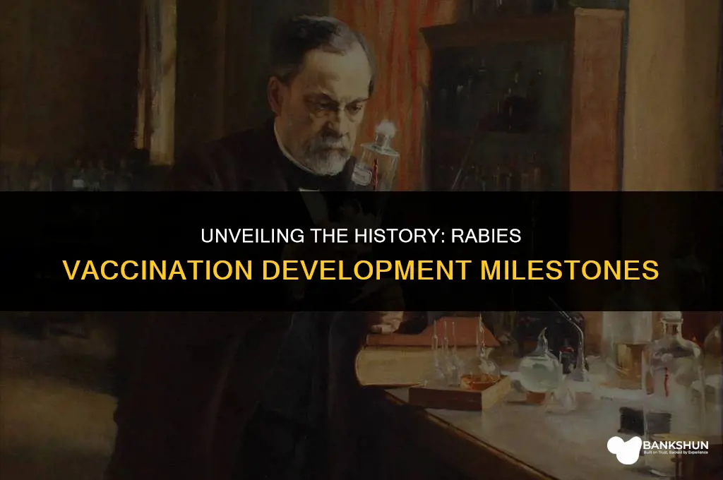 when did the vaccination for rabies develop