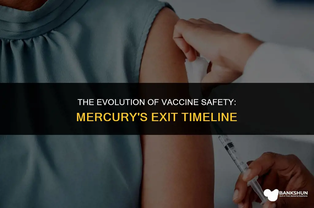 when did they remove mercury from vaccines