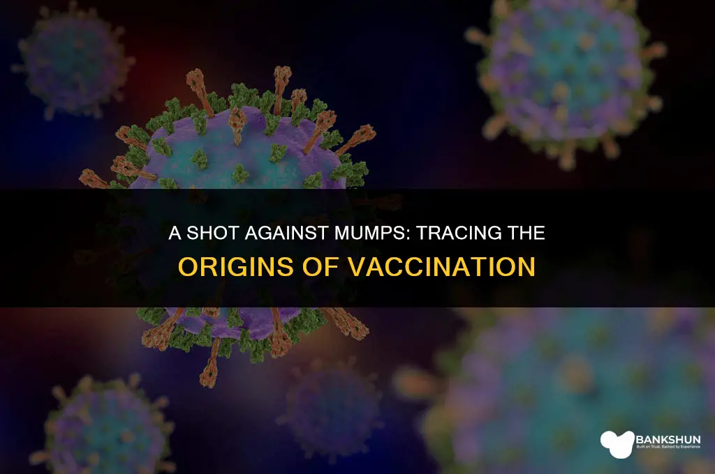 when did they start vaccinating for mumps
