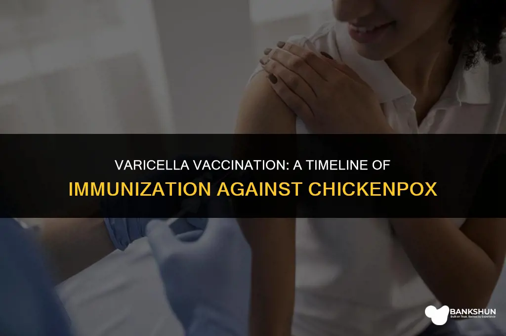 when did they start vaccinating for varicella