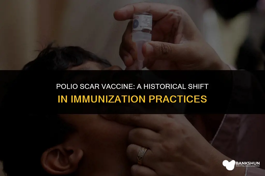 when did they stop polio scar vaccine