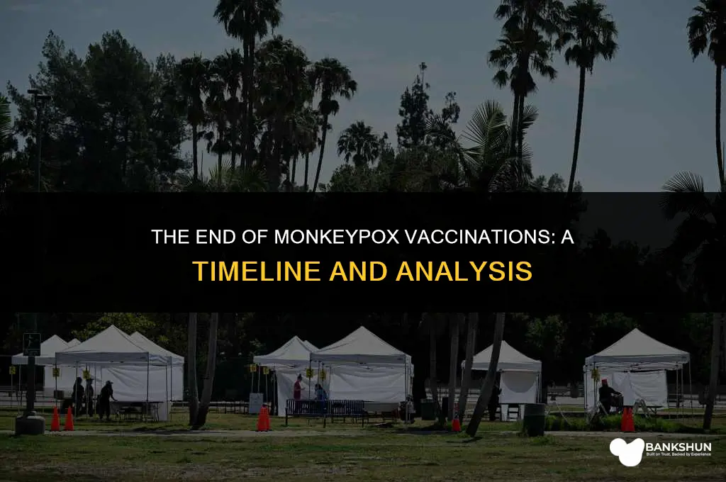 when did they stop vaccinating for monkeypox