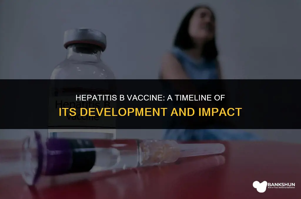 when did vaccine for heppatis b start