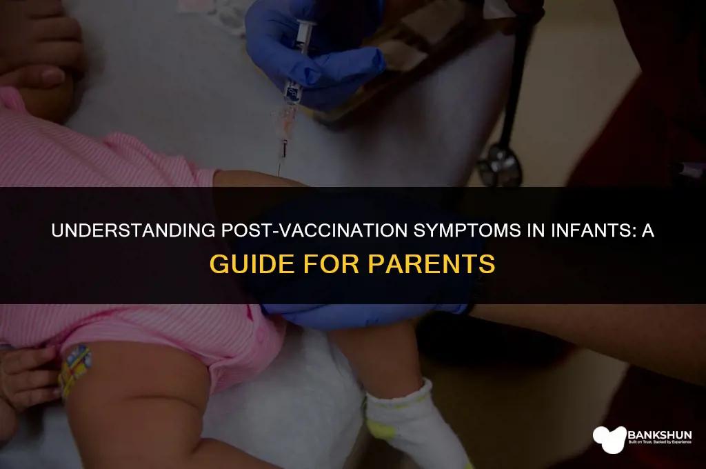 when do babies feel sick after vaccines